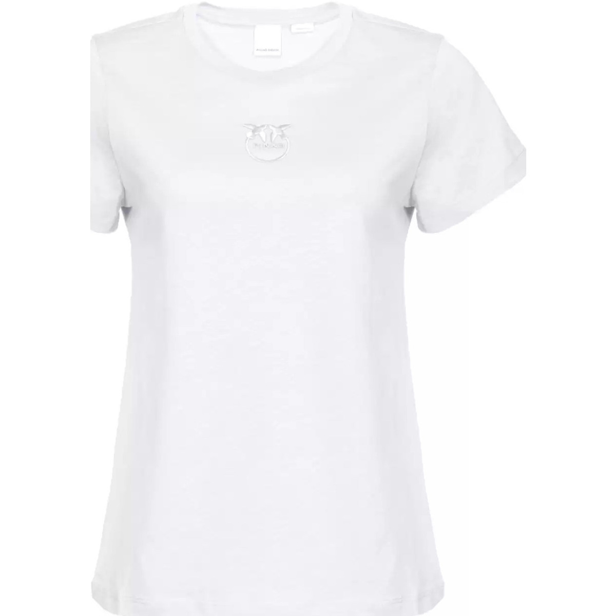 Vêtements Femme T-shirts & Polos Pinko Tee-shirt rose logo blanc Blanc