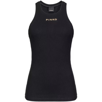 Vêtements Femme Débardeurs / T-shirts sans manche Pinko Black Ribbed Pink Noir