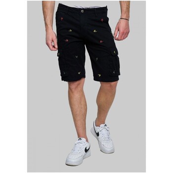 Vêtements Homme Shorts / Bermudas Kebello Short Cargo à motifs Noir H Noir
