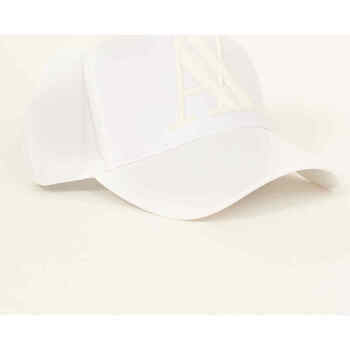 Accessoires textile Homme Chapeaux EAX Chapeau AX en sergé avec visière et maxi logo Blanc