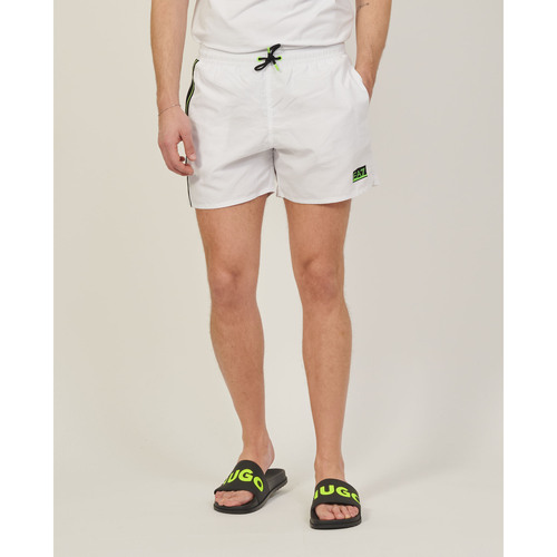 Vêtements Homme Maillots / Shorts de bain Emporio Armani EA7 Déguisement de boxeur  avec logo Blanc