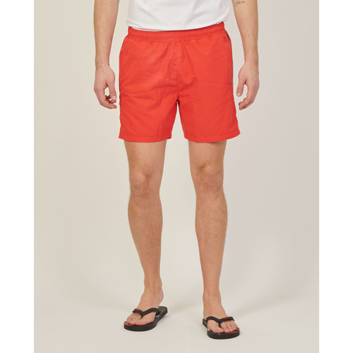 Vêtements Homme Maillots / Shorts de bain BOSS Short de bain Hugo avec logo sous la poche Rouge