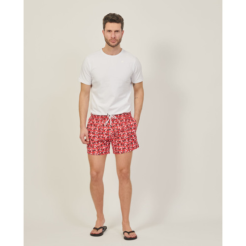 Vêtements Homme Maillots / Shorts de bain BOSS Boxer de bain  avec logo imprimé Rouge