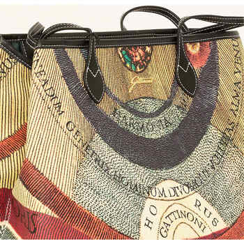 Gattinoni Grand sac shopping en cuir de Multicolore
