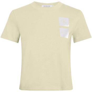 Vêtements Femme T-shirts manches courtes Calvin Klein Jeans  Vert