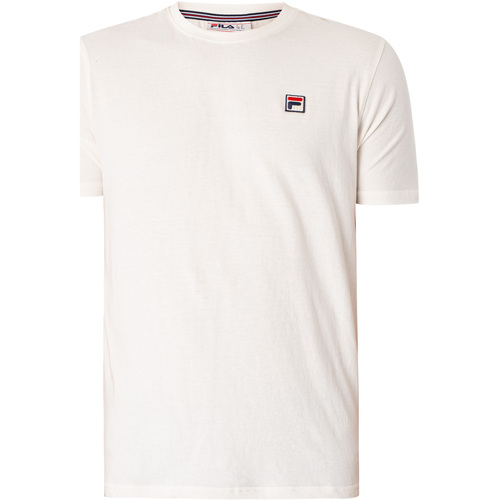 Vêtements Homme T-shirts manches courtes Fila Reiss Kiana Cotton Stretch Poplin Slim Fit Shirt Blanc