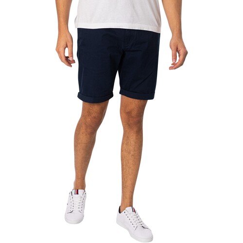 Vêtements Homme Shorts / Bermudas Tommy overhemd Jeans Short chino slim Scanton Bleu
