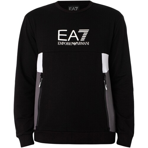 Vêtements Homme Sweats Emporio Armani EA7 Sweat-shirt graphique à logo Noir