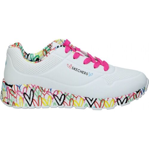 Chaussures Enfant Baskets mode Skechers 314976L-WMLT Blanc