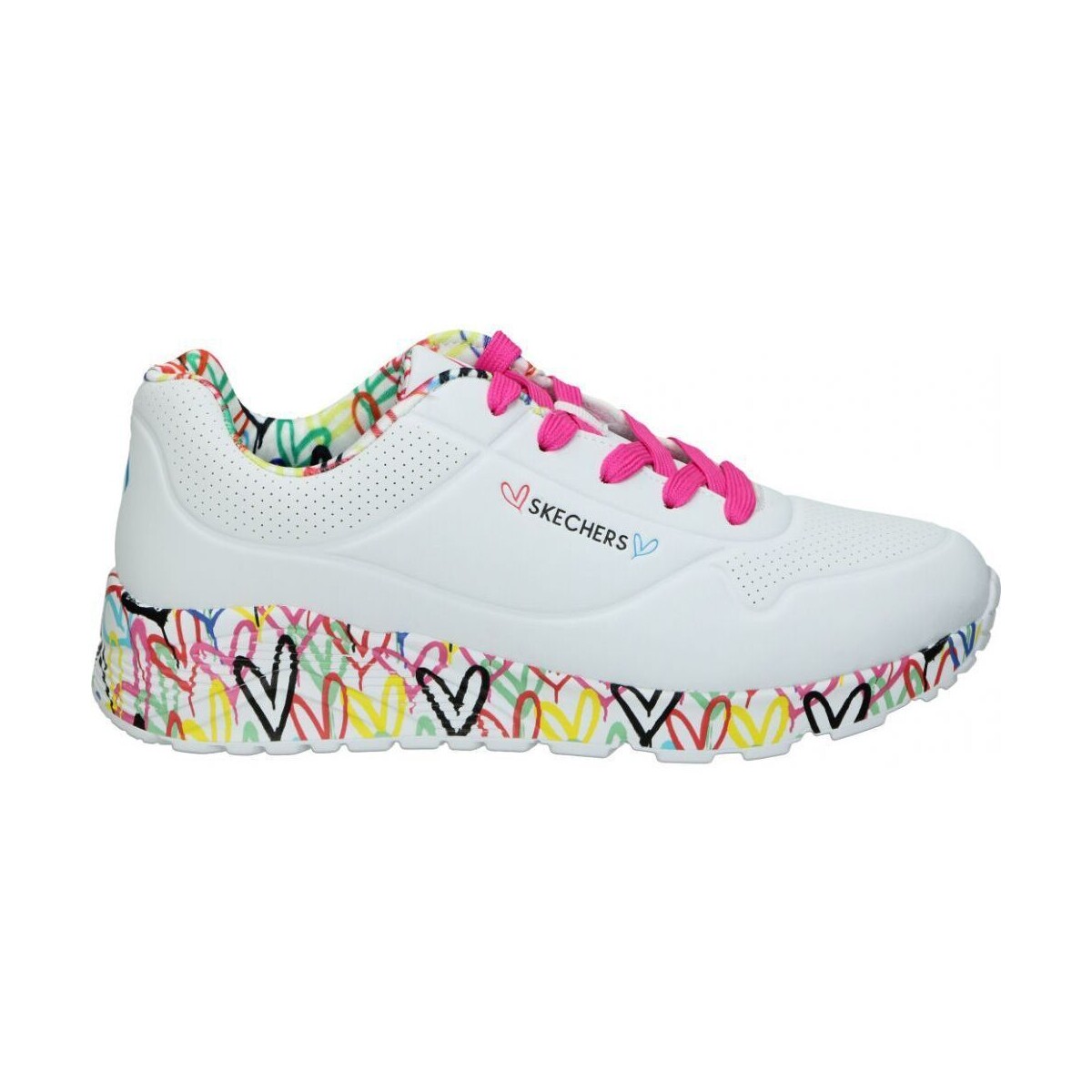 Chaussures Enfant Baskets mode Skechers 314976L-WMLT Blanc