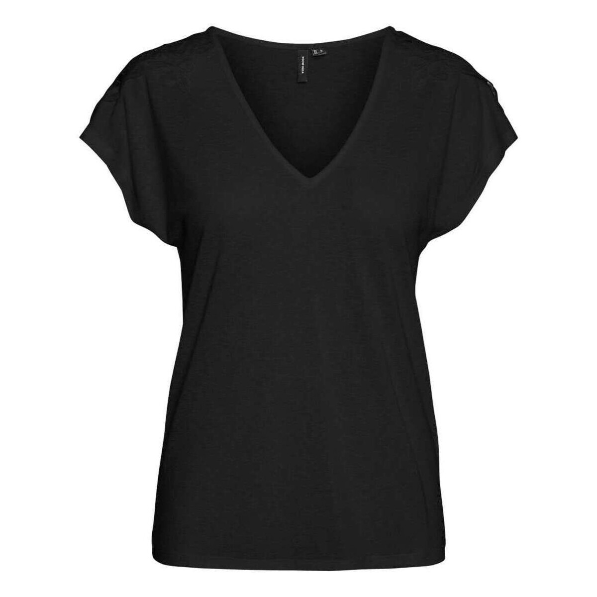 Vêtements Femme T-shirts manches courtes Vero Moda 160630VTPE24 Noir