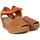 Chaussures Femme Sandales et Nu-pieds Pitillos SANDALIAS DE CUÑA DE RAFIA  5501 NARANJA Orange