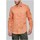 Vêtements Homme Chemises manches longues Kebello Chemise Lin Orange H Orange