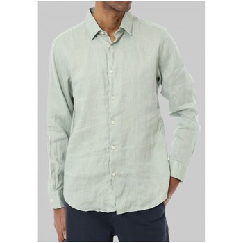 chemise kebello  chemise lin vert h 