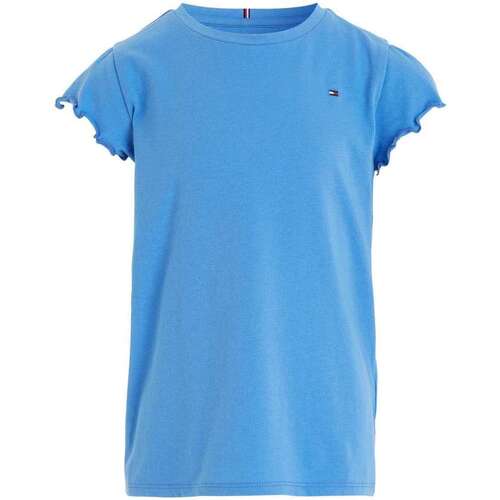 Vêtements Fille T-shirts manches courtes Tommy Hilfiger 162971VTPE24 Bleu