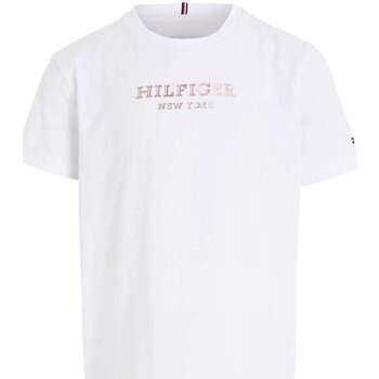 Vêtements Fille T-shirts manches courtes Tommy Hilfiger 162984VTPE24 Blanc