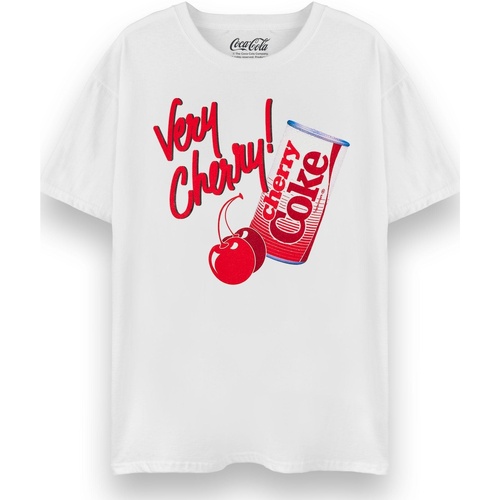 Vêtements Femme T-shirts manches longues Coca-Cola Very Cherry Cherry Coke Blanc