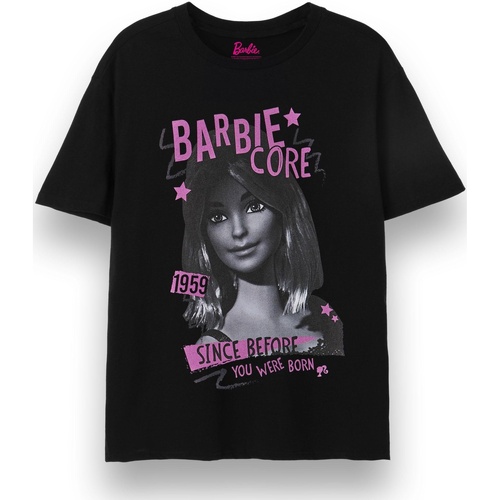 Vêtements Femme T-shirts manches longues Dessins Animés Barbiecore Rock Noir