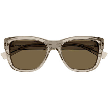 Montres & Bijoux Lunettes de soleil saint laurent round frame sunglasses Occhiali da Sole Saint Laurent SL 674 005 Beige
