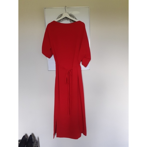 Vêtements Femme Robes longues Zara Robe longue fendue rouge Rouge