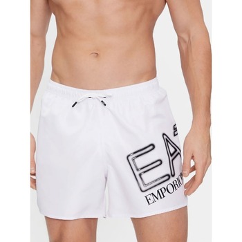 Vêtements Homme Shorts / Bermudas Giorgio stonewashed Armani five-pocket straight-leg jeansA7 9020004R736 Blanc