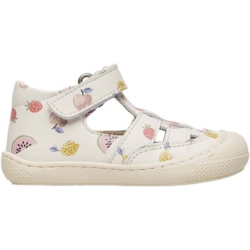 Chaussures Fille Oh My Sandals Naturino Sandales en cuir WAD Blanc