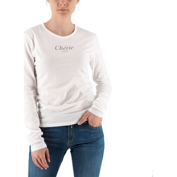 Vêtements Femme La Bottine Souri Replay T-shirt blanc  manches longues Blanc