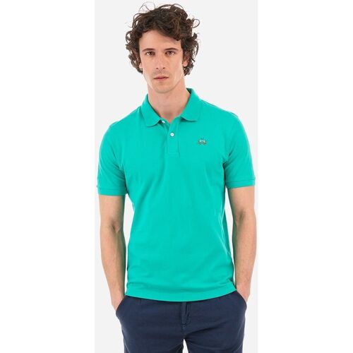 Vêtements Homme Goede kwaliteit heerlijk shirt La Martina YMP002-PK001-03123 VIVID GREEN Vert