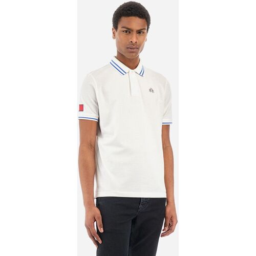 Vêtements Homme T-shirts & Polos La Martina YMP014-PK031-00001 OPTIC WHITE Blanc