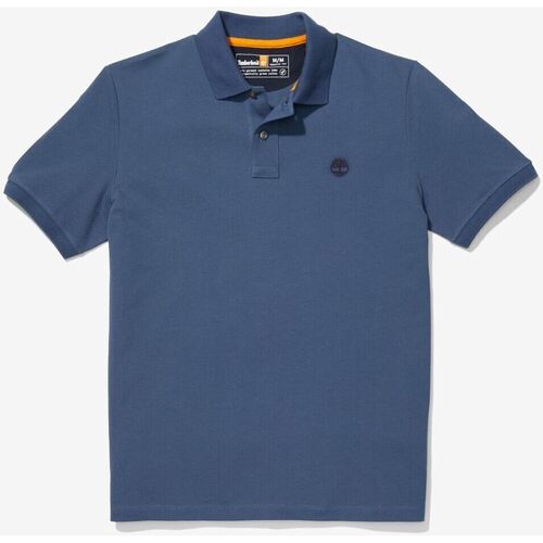 Vêtements Homme T-shirts & Polos Timberland TB0A26NF PRINTED SLEEVE POLO-2881 DARK DENIM Bleu