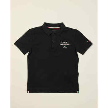 Vêtements Garçon T-shirts & Polos Tommy Hilfiger Polo enfant  2 boutons Noir
