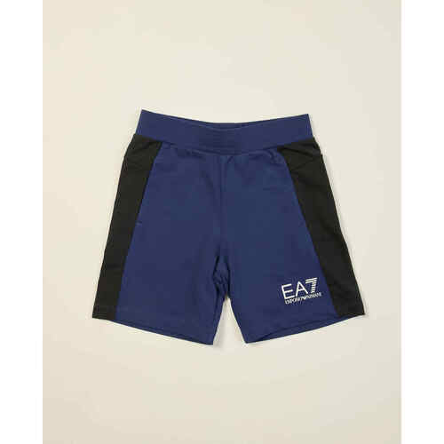 Vêtements Garçon Shorts / Bermudas Emporio Armani EA7 Bermuda polaire  pour enfant Bleu