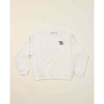 Vêtements Garçon Sweats Chambray smocked dress Sweat-shirt enfant  avec logo Blanc