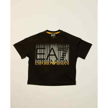 Vêtements Garçon T-shirts & Polos Emporio Armani EA7 T-shirt garçon  Graphic Series en coton Noir