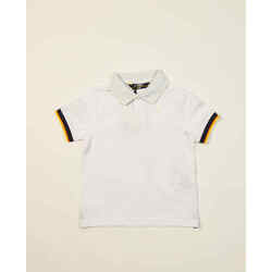 Vêtements Garçon T-shirts & Polos K-Way Polo enfant  Vincent en coton Blanc