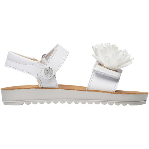 Chaussures Fille Bougeoirs / photophores Naturino Sandales en cuir TUWA Blanc
