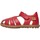 Chaussures Sandales et Nu-pieds Naturino Sandales semi-fermées en cuir SEE Rouge