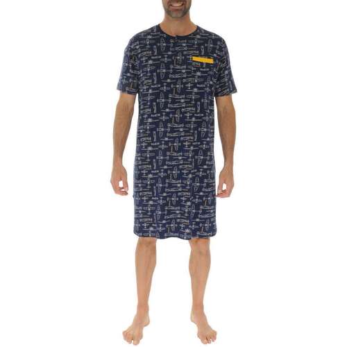 Vêtements Homme Pyjamas / Chemises de nuit Christian Cane 163961VTPE24 Marine