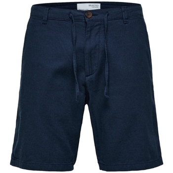 Vêtements Homme Shorts Wei / Bermudas Selected Noos Comfort-Brody - Dark Sapphire Bleu