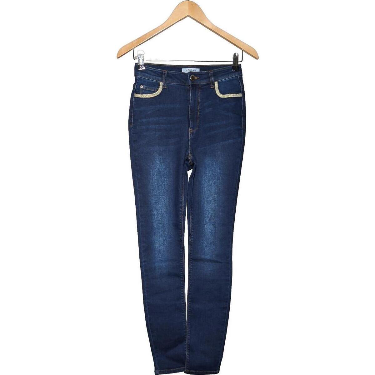 Vêtements Femme Jeans Morgan jean slim femme  34 - T0 - XS Bleu Bleu