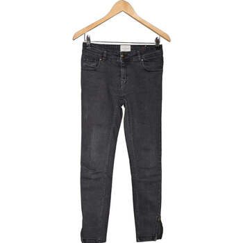 jeans sézane  jean slim femme  38 - t2 - m gris 