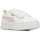 Chaussures Fille Baskets mode Puma Mayze Lth Piping Ps Blanc