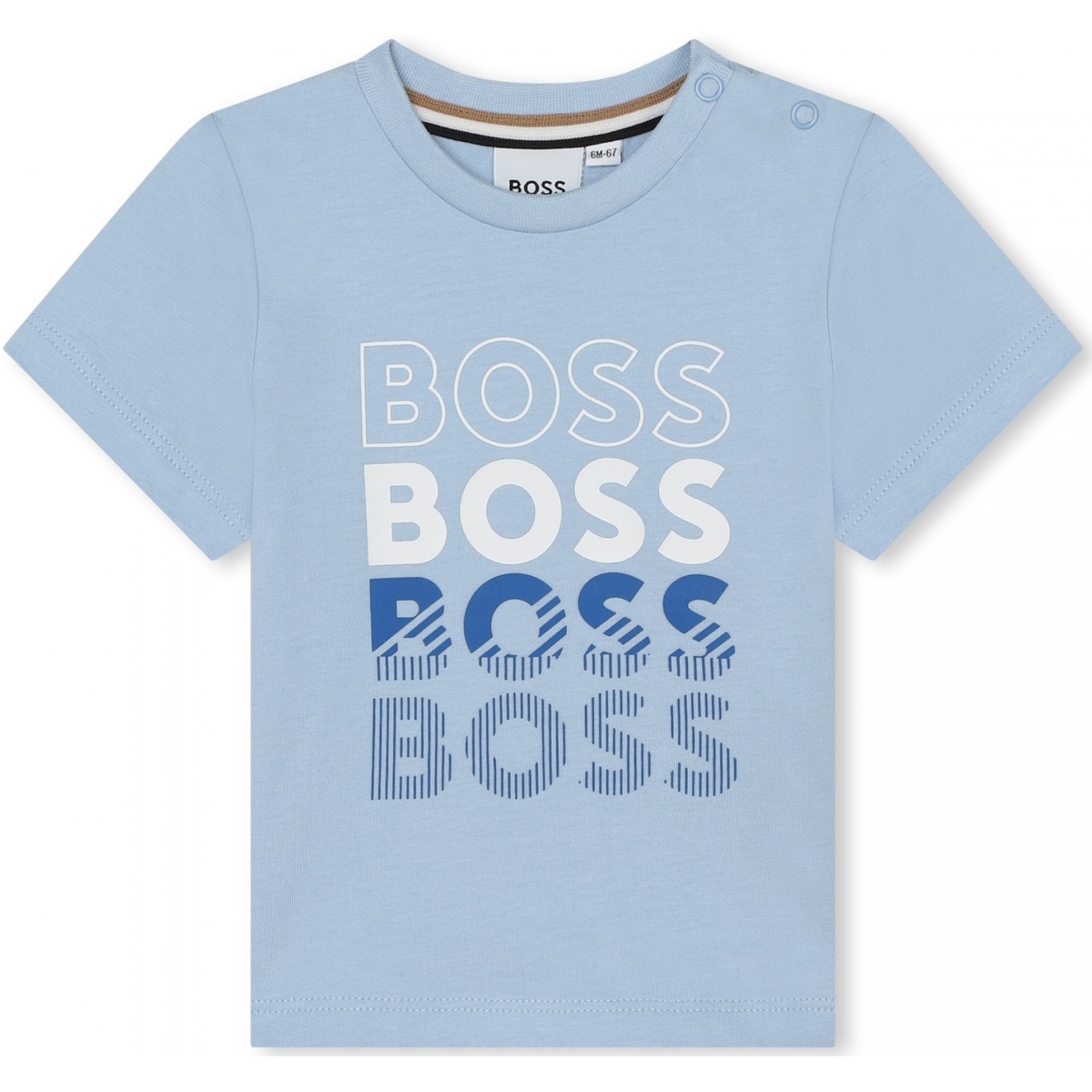 Vêtements Garçon T-shirts manches courtes BOSS T-Shirt Bébé manches courtes Bleu