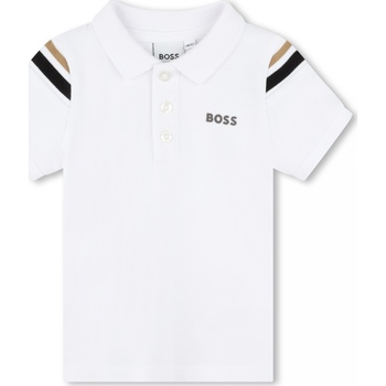 Vêtements Garçon Caoutchouc et synthétique BOSS Polo Bébé manches courtes Blanc