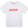 Vêtements Garçon T-shirts manches courtes HUGO Tee Shirt Garçon manches courtes Blanc