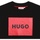 Vêtements Garçon T-shirts manches courtes HUGO Tee crinkled Shirt Garçon manches courtes Noir