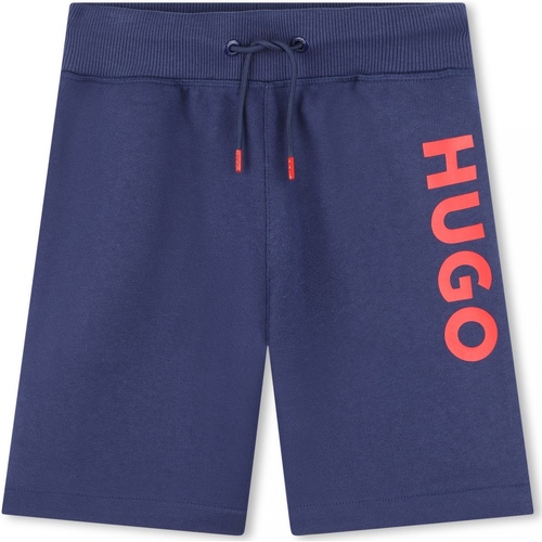 Vêtements Garçon chino Shorts / Bermudas HUGO Bermuda garçon taille élastique Bleu