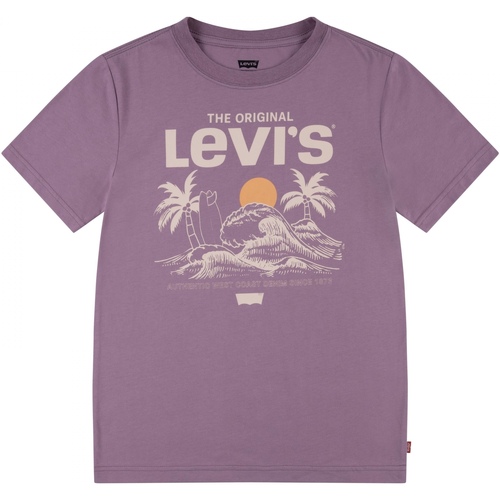 Vêtements Garçon T-shirts Nation manches courtes Levi's Tee Shirt Garçon manches courtes Violet