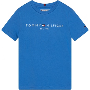 Vêtements Fille T-shirts manches courtes Tommy Hilfiger Tee shirt fille manches courtes Bleu