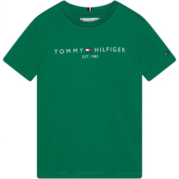 Vêtements Fille T-shirts Sixth manches courtes Tommy Hilfiger Tee shirt fille manches courtes Vert